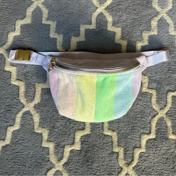 Stoney Clover Terry Pastel Striped Fanny Pack - Picture 3 of 5